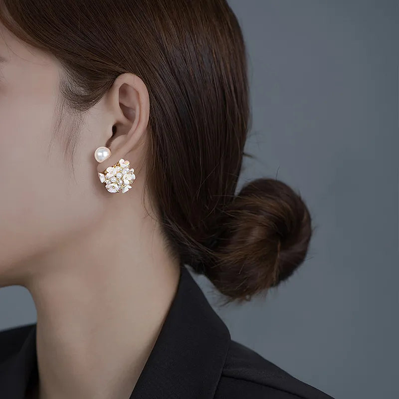 Pearl Flower Earring