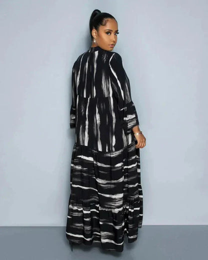 Printed Casual Maxi Dress