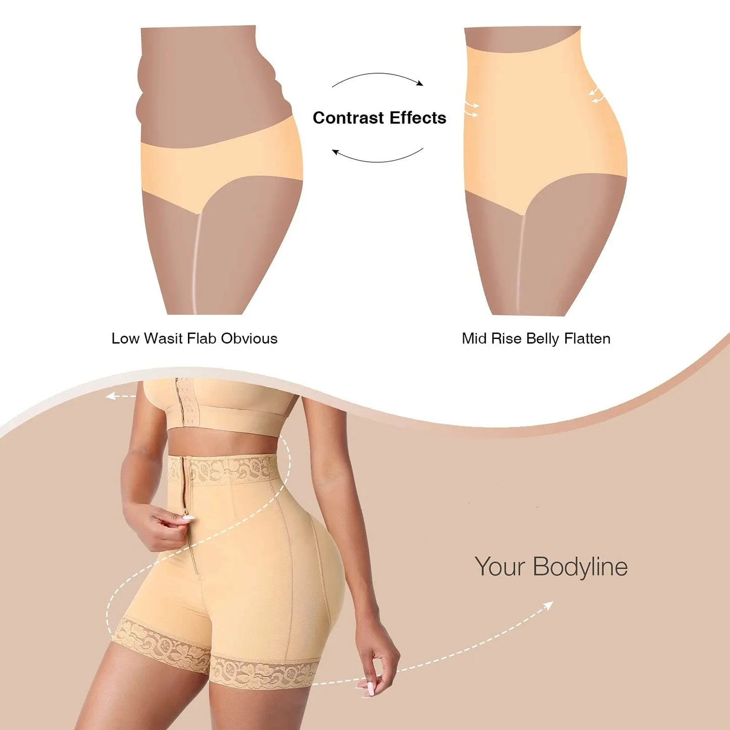 Boned Sculpt High Waist Shorts