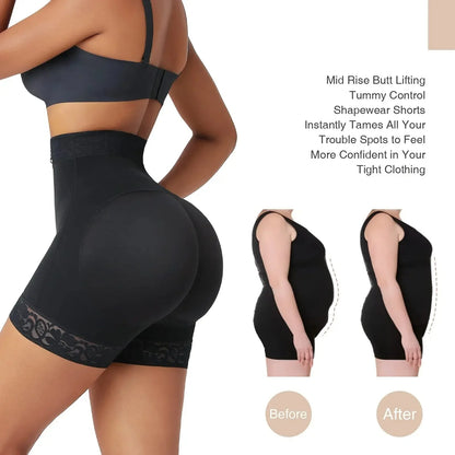 Boned Sculpt High Waist Shorts