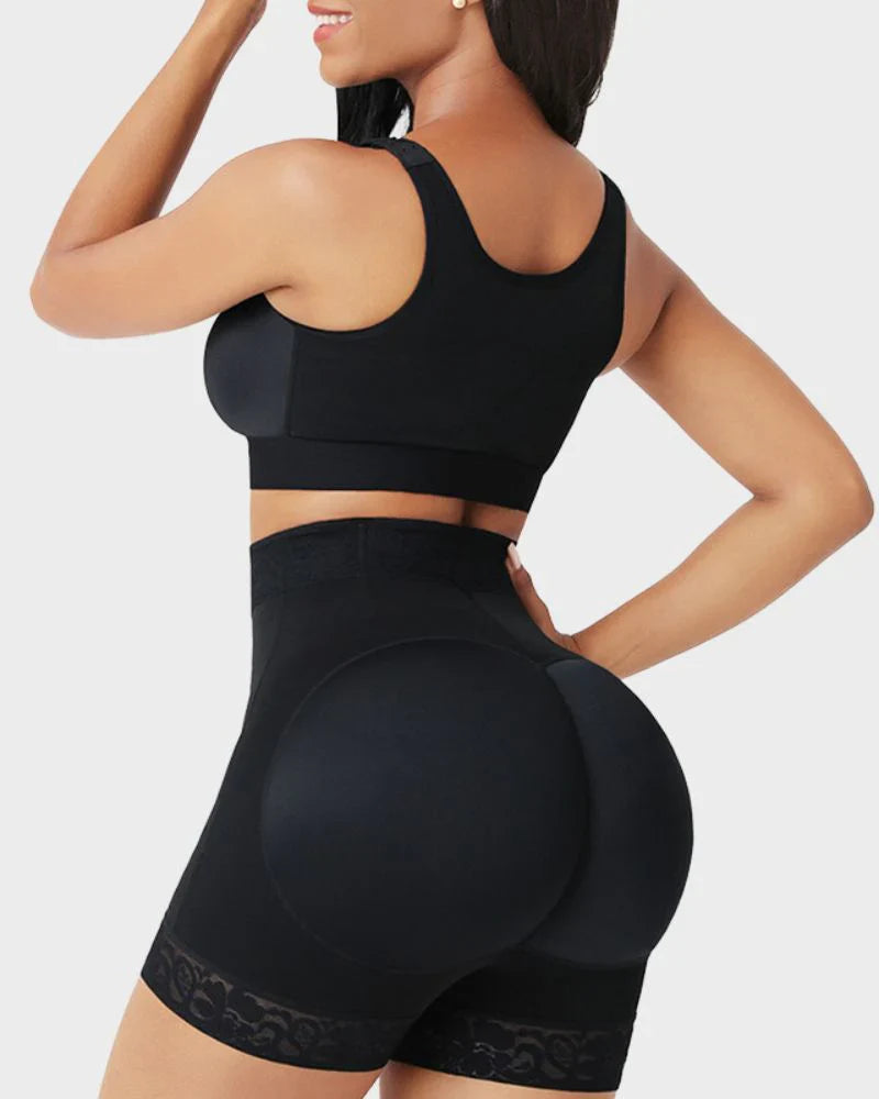 Boned Sculpt High Waist Shorts