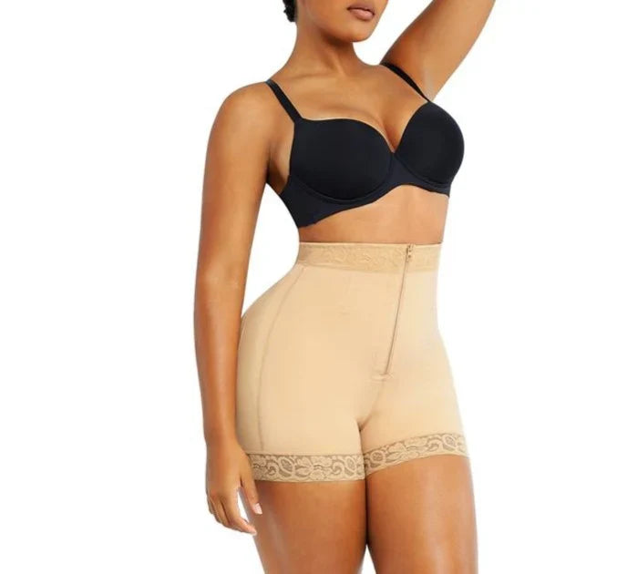 Boned Sculpt High Waist Shorts