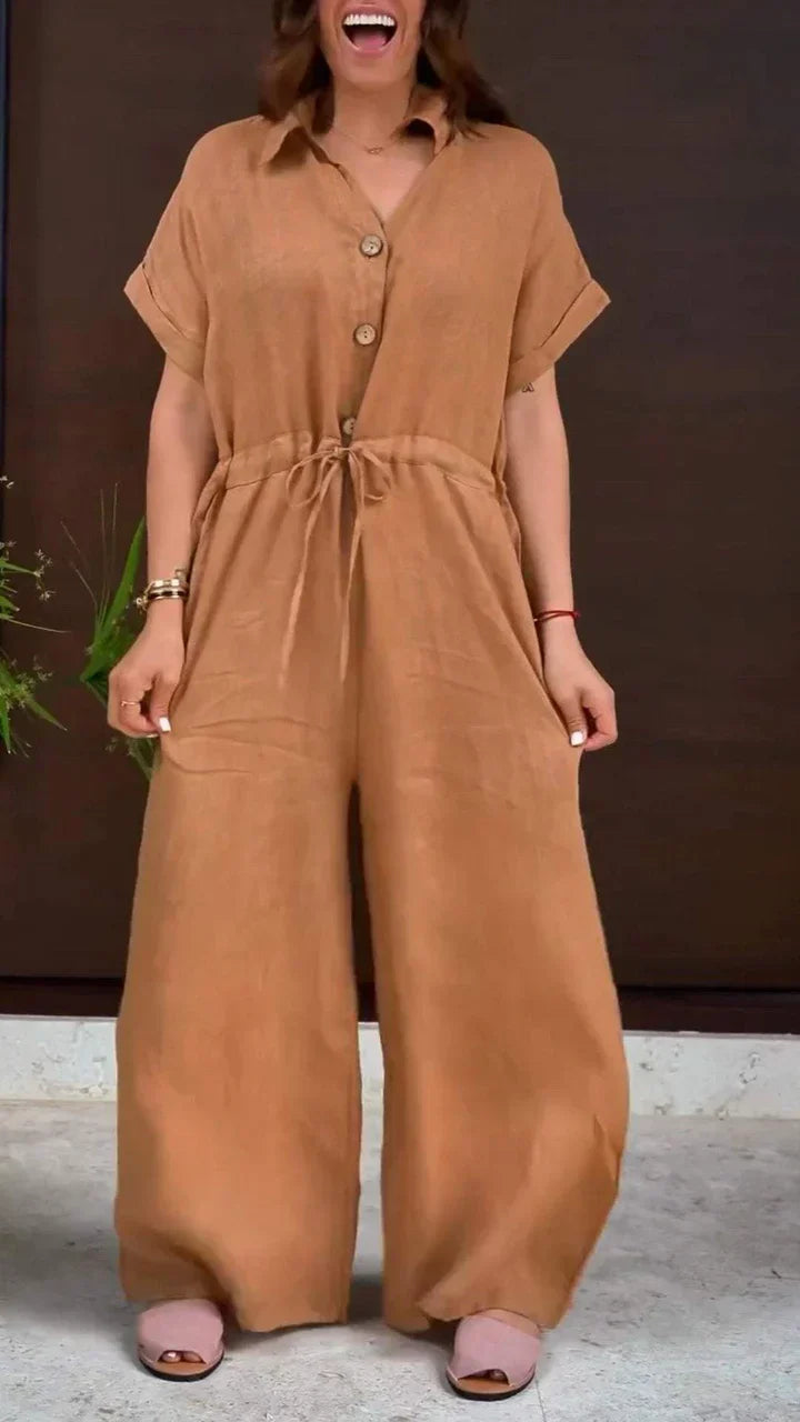 Casual Linen Jumpsuit