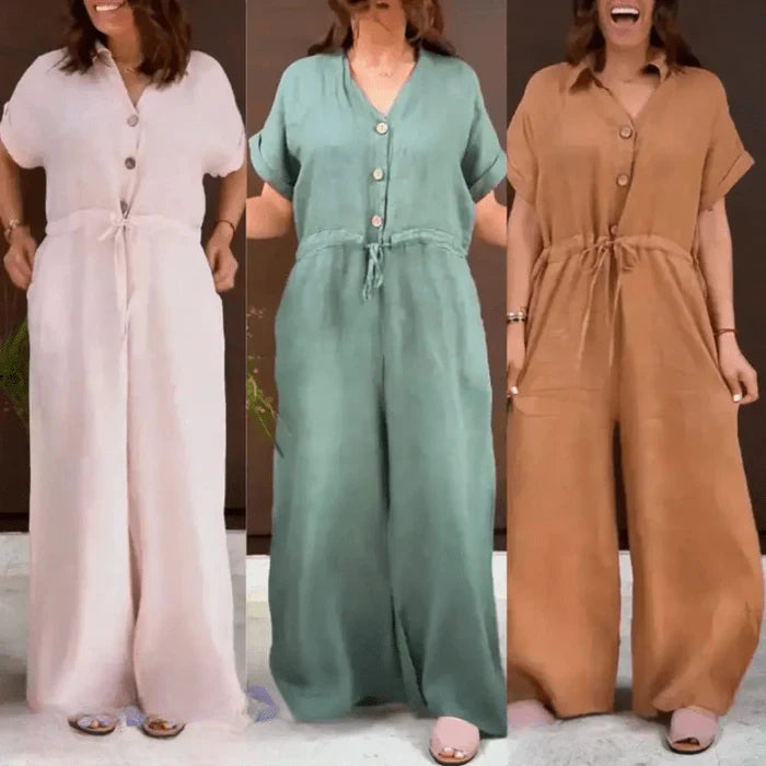 Casual Linen Jumpsuit