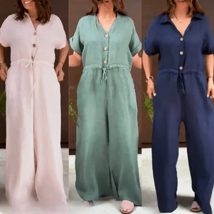 Casual Linen Jumpsuit