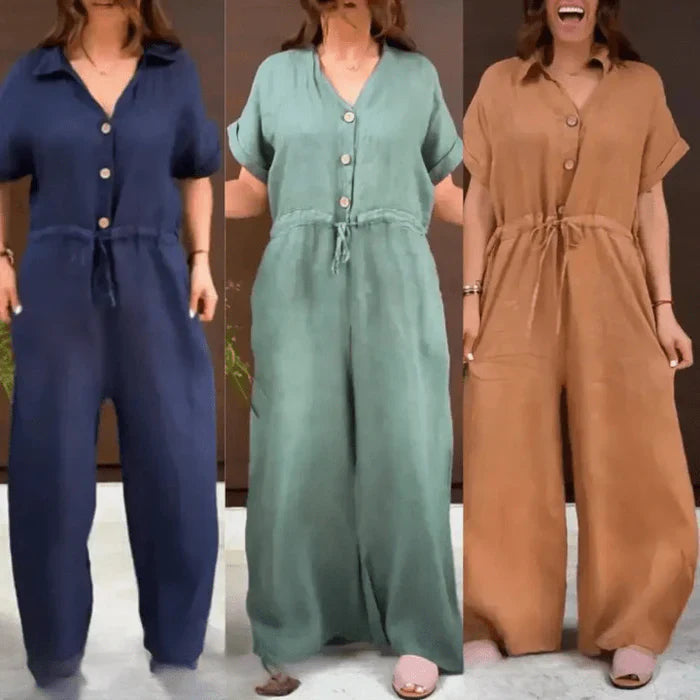 Casual Linen Jumpsuit
